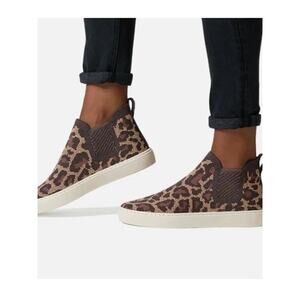 Rothy's Chelsea Wildcat Ankle Booties in Brown Leopard Size 10.5